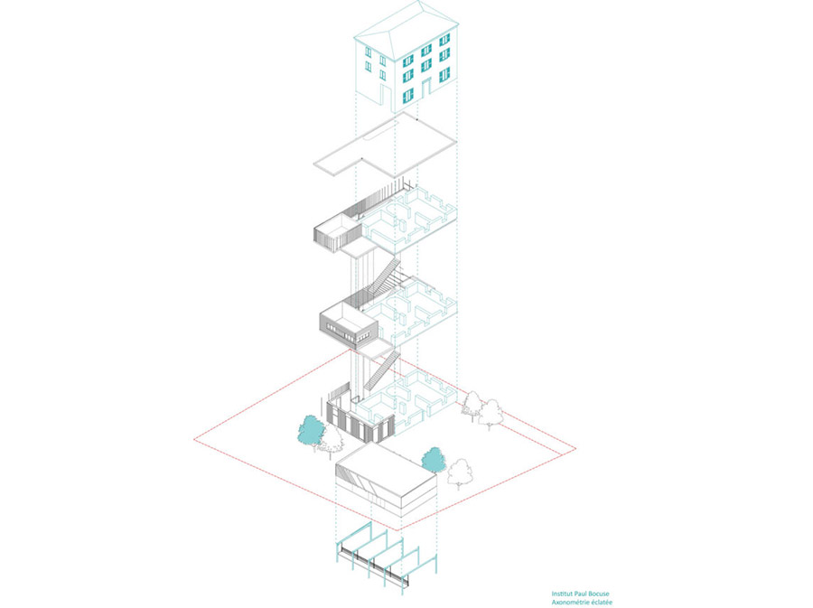 Axe Architecture - Agence d'architecture à Lyon - Plan projet Maison des Services
