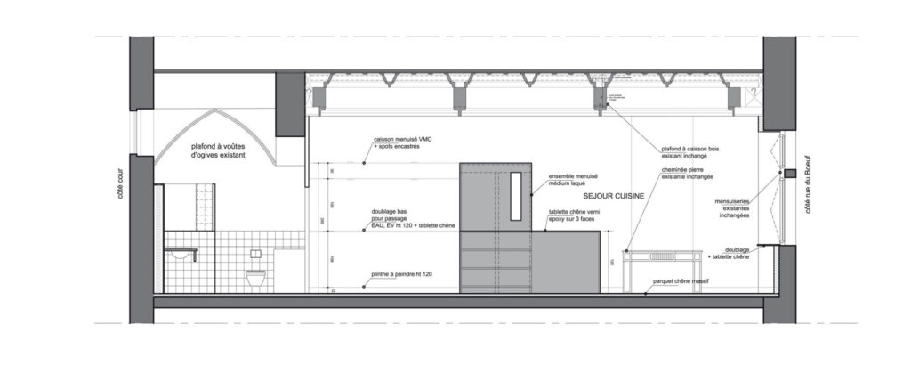 Axe Architecture - Agence d'architecture à Lyon - Plans du projet Bœuf Saint-Jean
