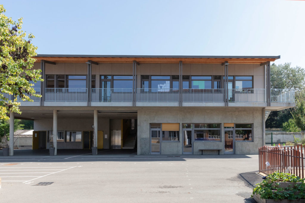 Axe Architecture - Agence d'architecture à Lyon - photo de l’extérieur du projet École la Petite Favorite - Neuf